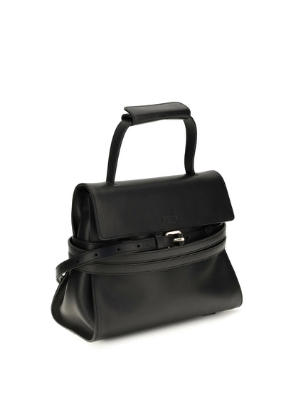 Moschino Buckle Shoulder Bag - Black