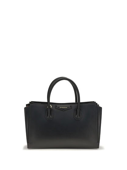 Givenchy Small Antigona Catchall glossy grained leather Handbag - Black