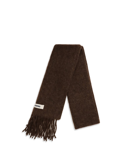Jacquemus Fringed Scarf - Brown
