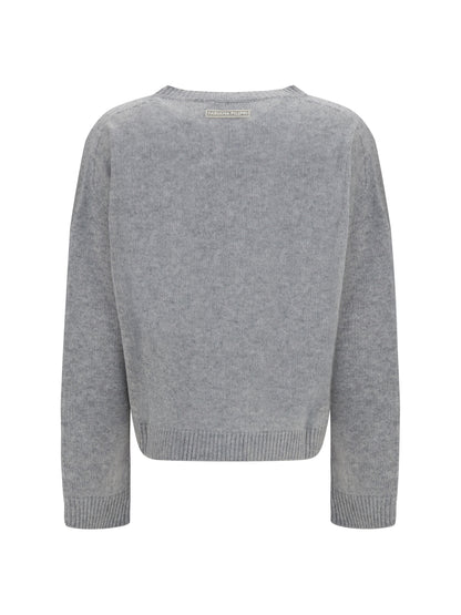 Fabiana Filippi Cashmere crewneck Sweater - Granito