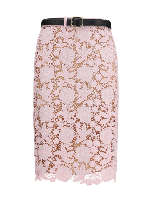 SELF-PORTRAIT Lace midi Skirt