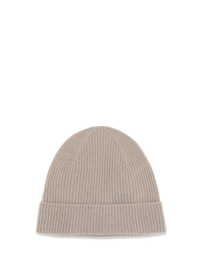 Kiton Wool Beanie Hat - Beige