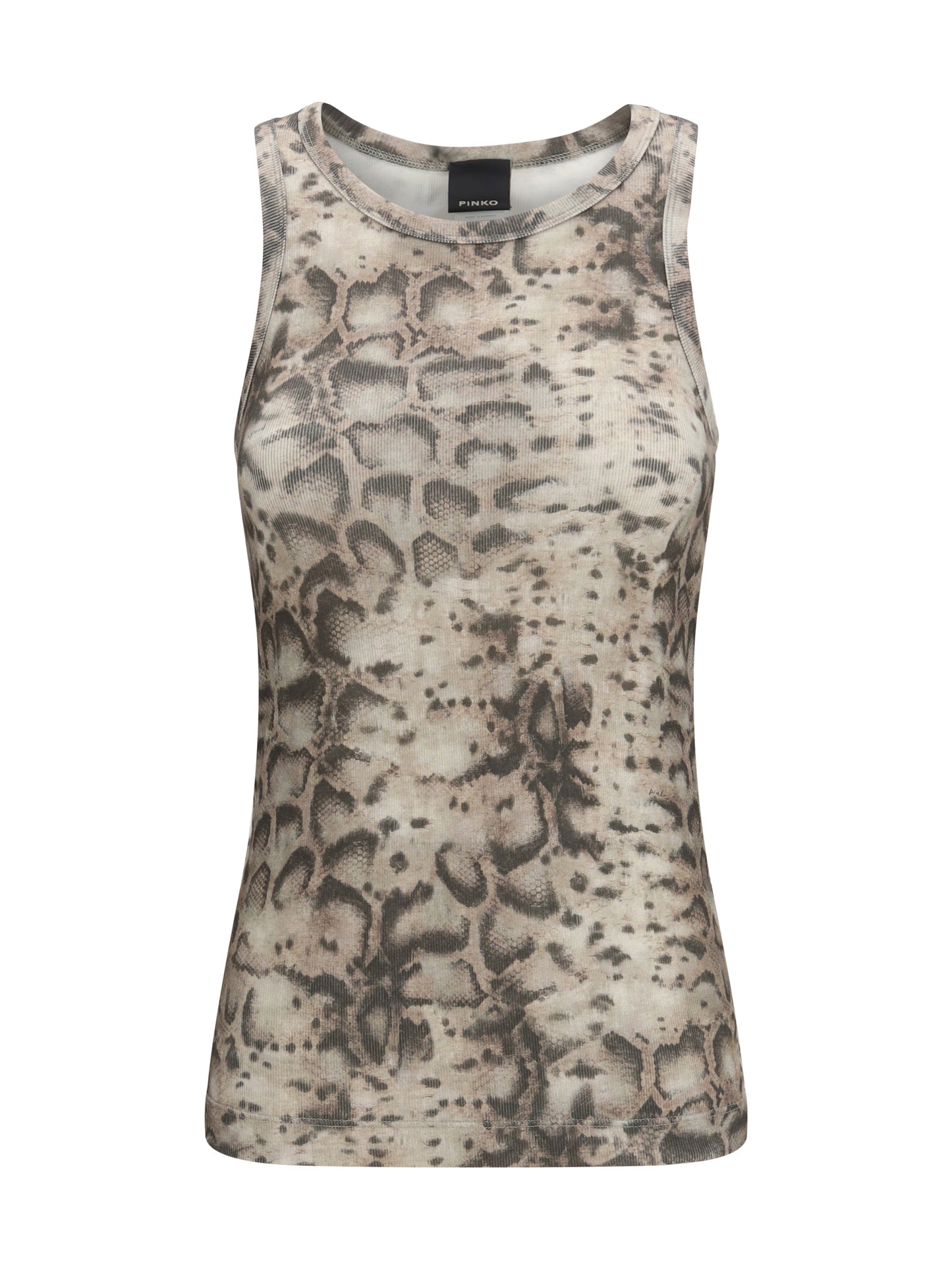 PINKO Snakeskin-print tank Top