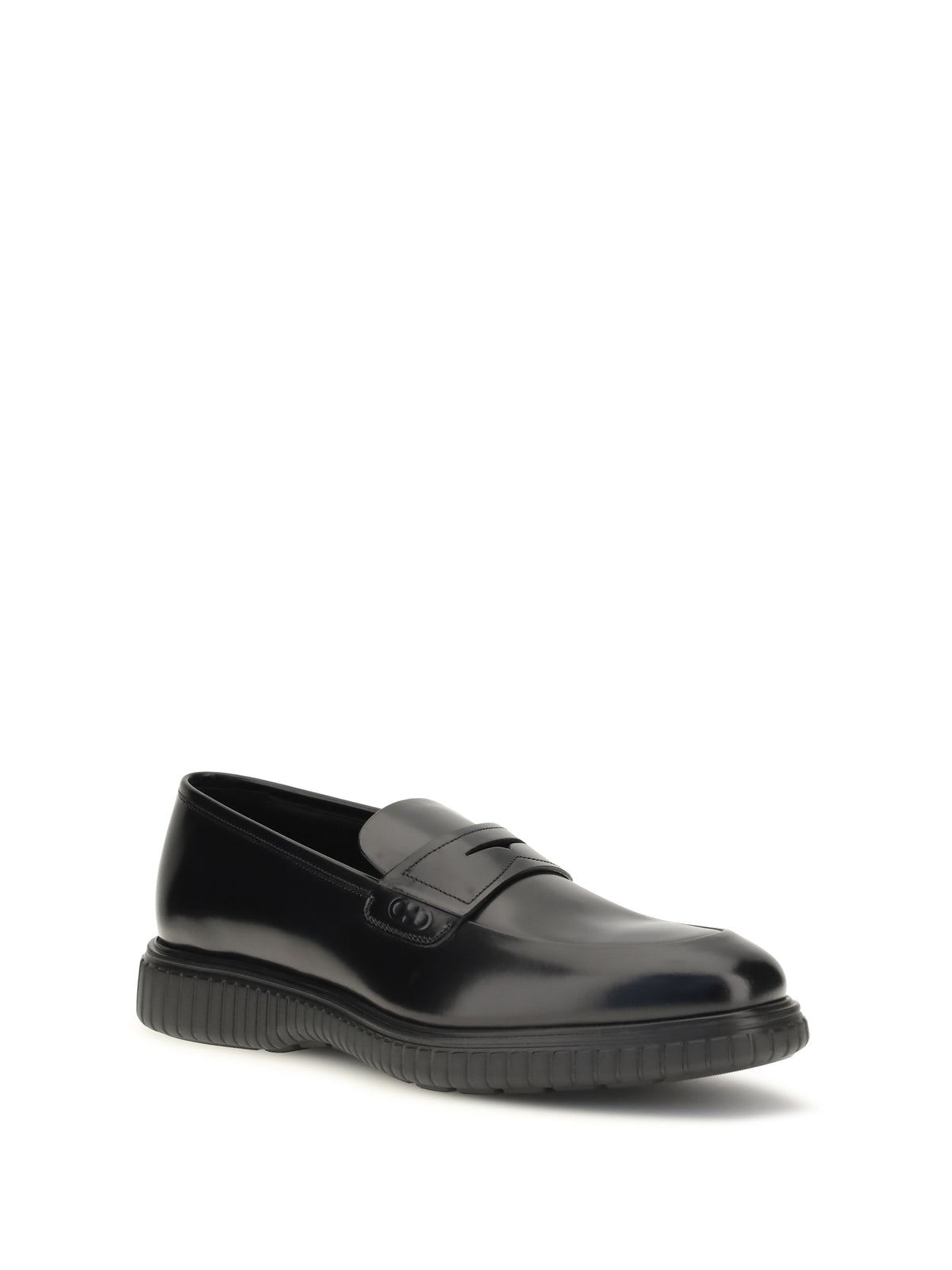 Ferragamo Brushed calfskin Loafers - Black