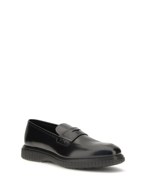 Ferragamo Brushed calfskin Loafers - Black