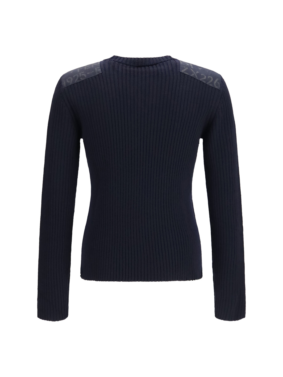 Fendi Ribbed wool Sweater - Blue Navy