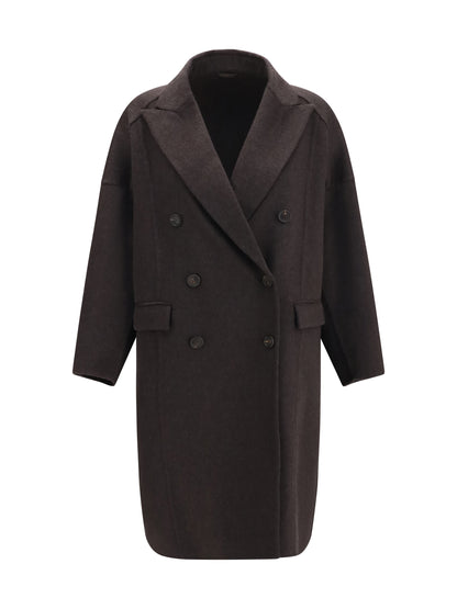 Brunello Cucinelli Cashmere Coat - Brown