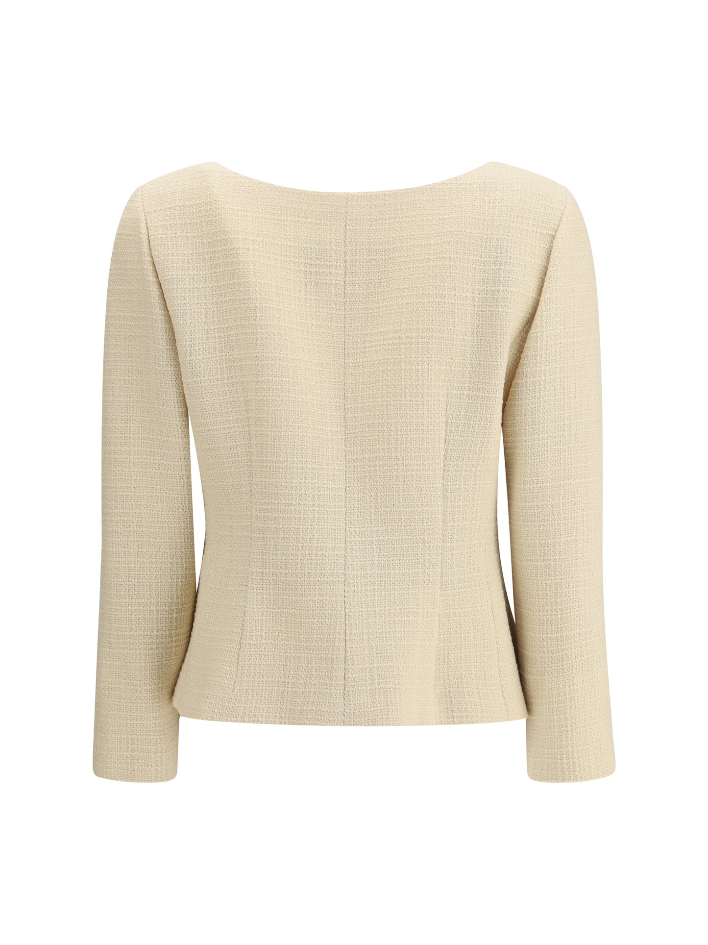 VALENTINO Short Jacket in Plain Wool Tweed