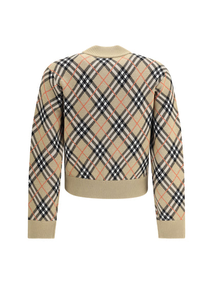 BURBERRY Check Cardigan
