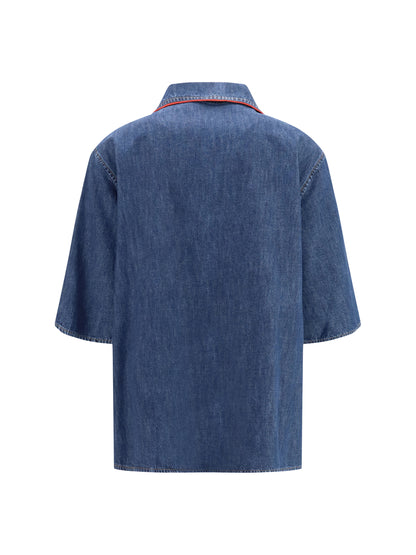 Valentino Denim Shirt - Denim Dark