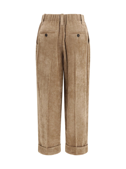 Brunello Cucinelli Corduroy tailored Pants - Cappuccino