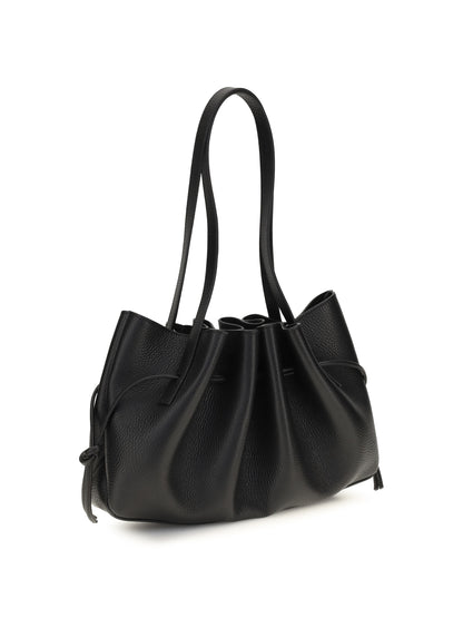 Yuzefi Scallop Shoulder Bag - Black