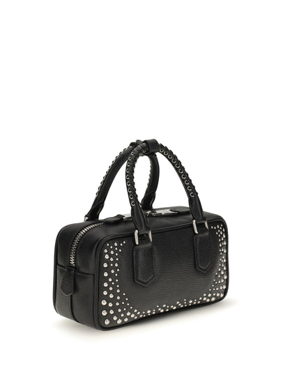 Miu Miu Arcadie studded leather Handbag - Black
