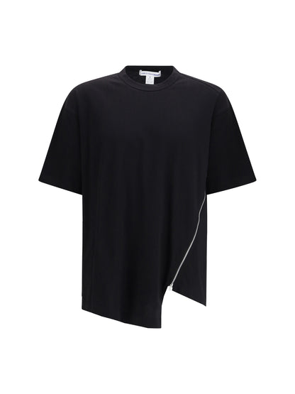 COMME DES GARÇONS SHIRT Cotton T-shirt with side zipper
