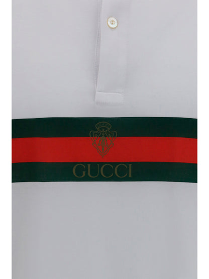 GUCCI Cotton jersey Polo Shirt with Web