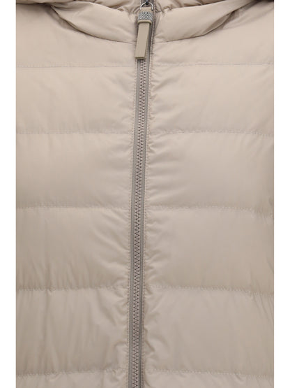 BRUNELLO CUCINELLI Long monili chain Puffer Jacket