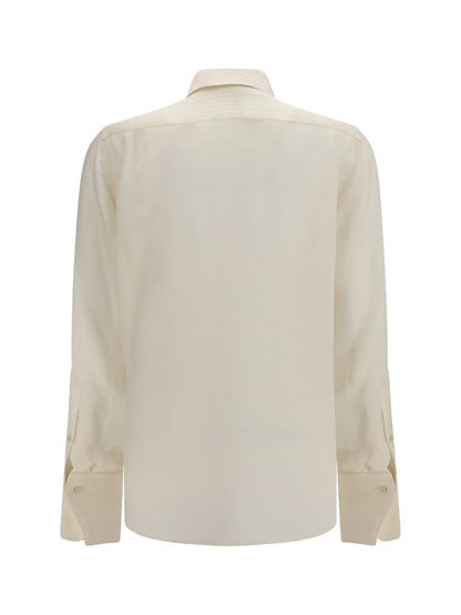 Fendi Jacquard silk Shirt - Ivory