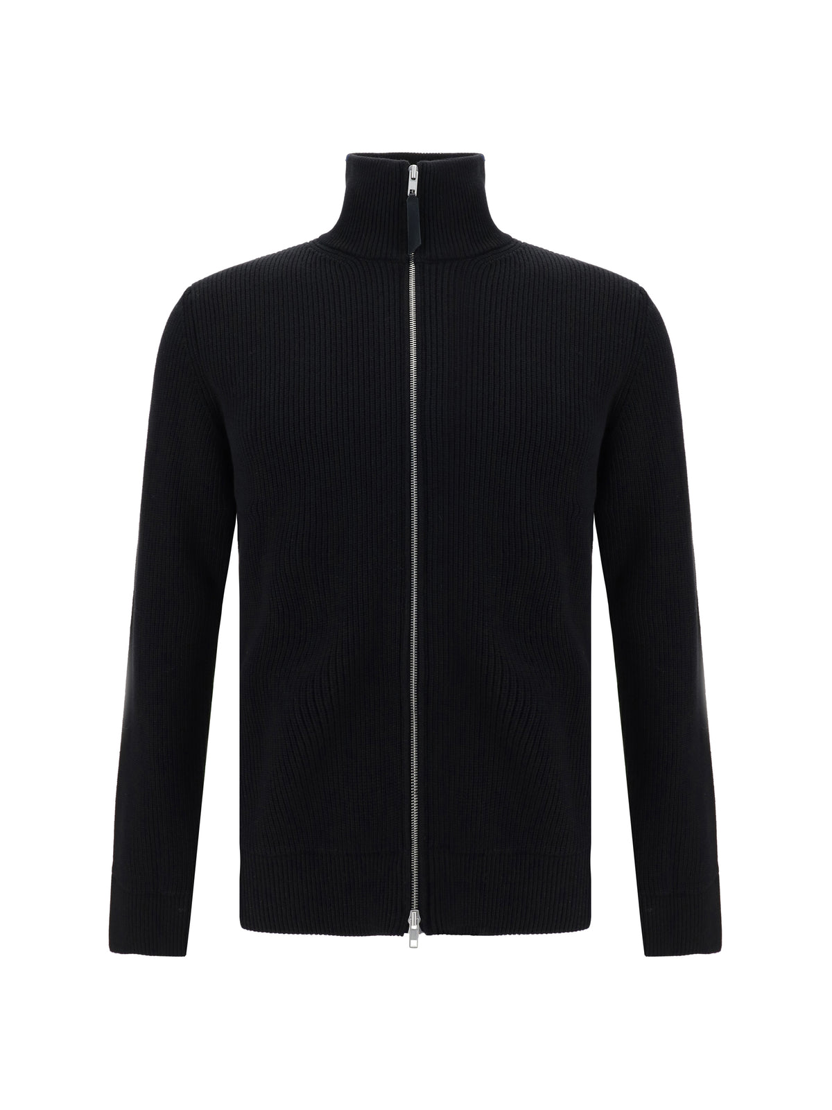 Maison Margiela Cotton zip-up Sweater - Black