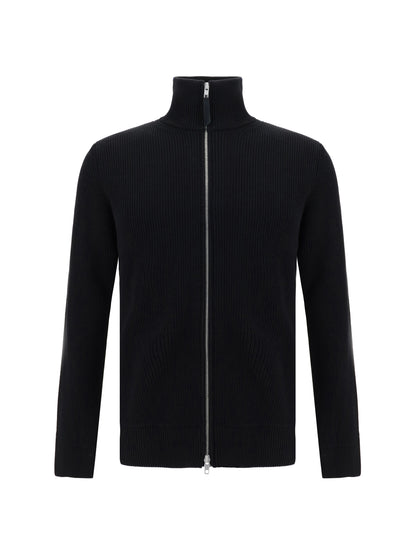 Maison Margiela Cotton zip-up Sweater - Black