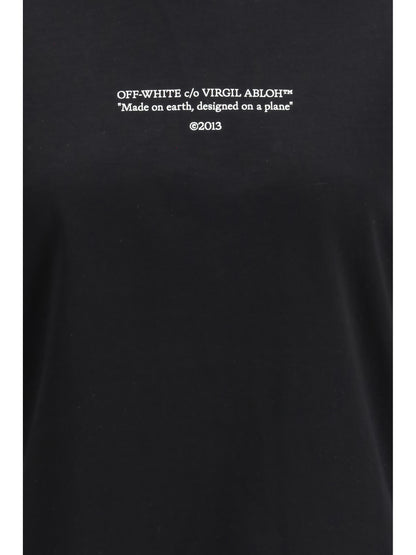 OFF-WHITE Made on earth, designed on a plane T-shirt