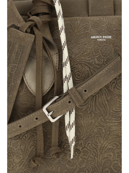 Golden Goose Vita Medium leather Travel Bag - Military Green