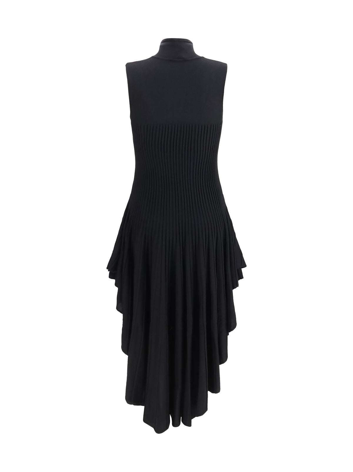 Alaïa 3D sculpted knit pointed Dress - Noir Alaia