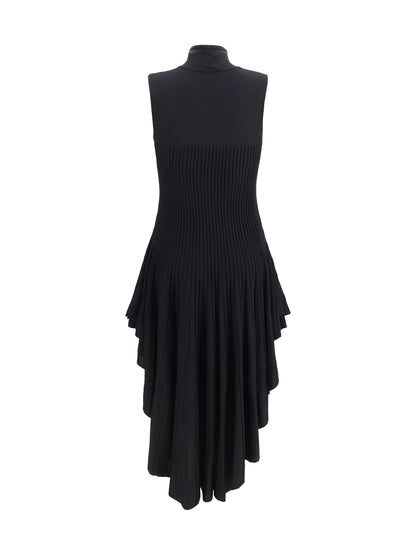 Alaïa 3D sculpted knit pointed Dress - Noir Alaia