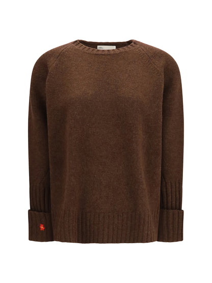 Tory Burch Wool Sweater - Dark Roast