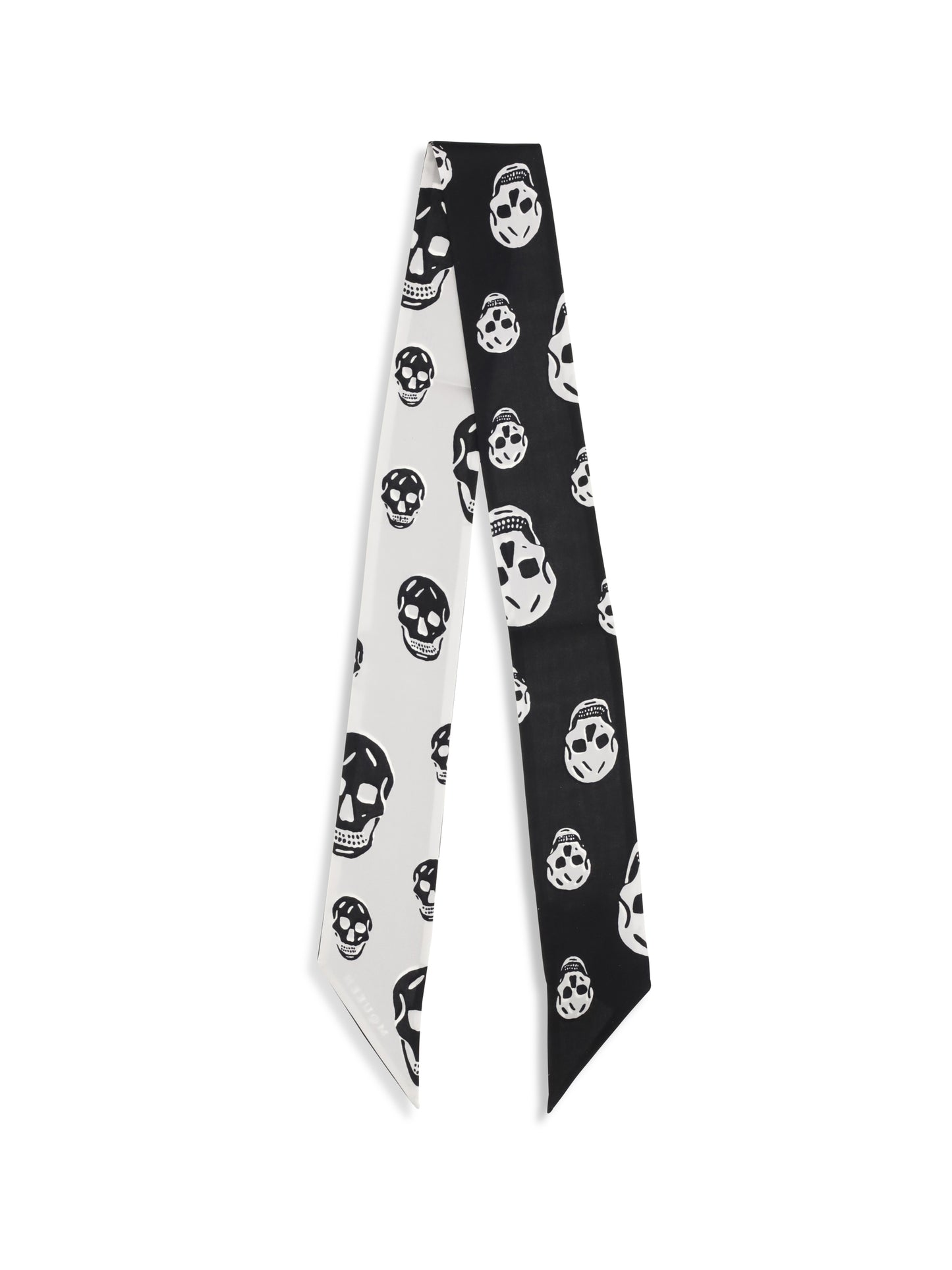 ALEXANDER McQUEEN Skull Ribbon Scarf