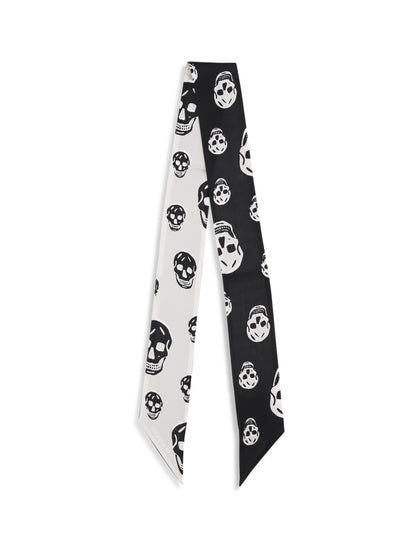 ALEXANDER McQUEEN Skull Ribbon Scarf
