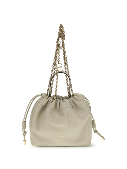 Chloé Icons leather chain Shoulder Bag - Cloudy Cream