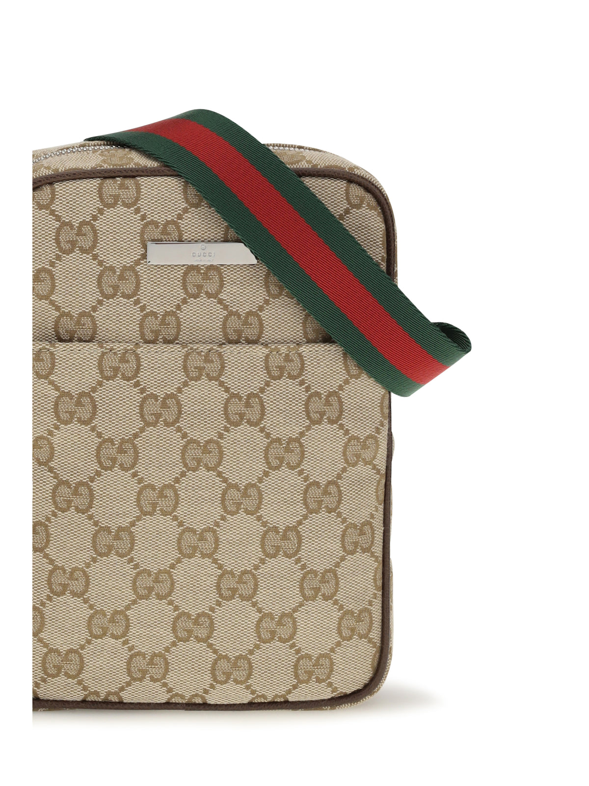 Gucci Small Gucci Tag Pouch - Vint.Sand/Dk.Bro/Vrv