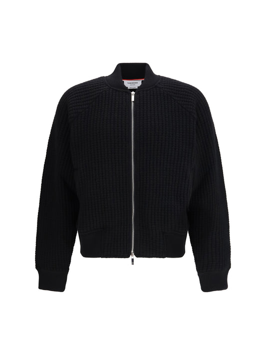 THOM BROWNE Knit Bomber Jacket
