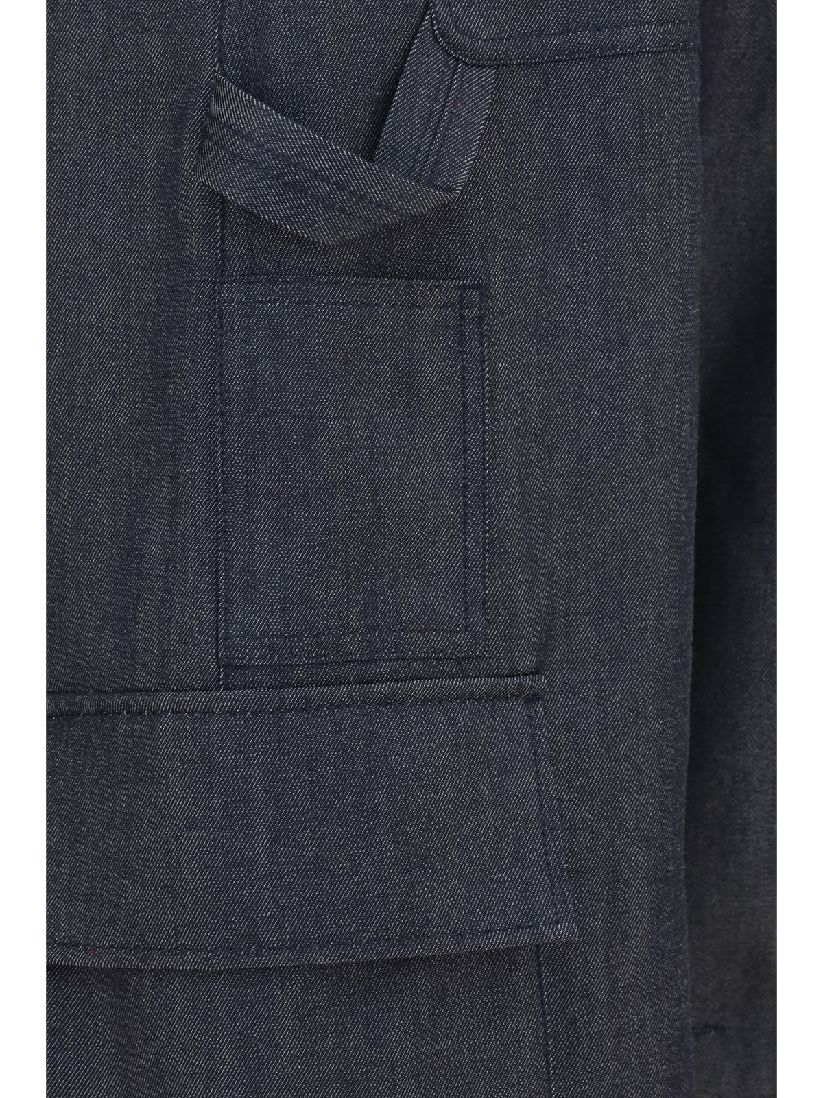 Balenciaga Denim print Cargo Pants - Dark Navy