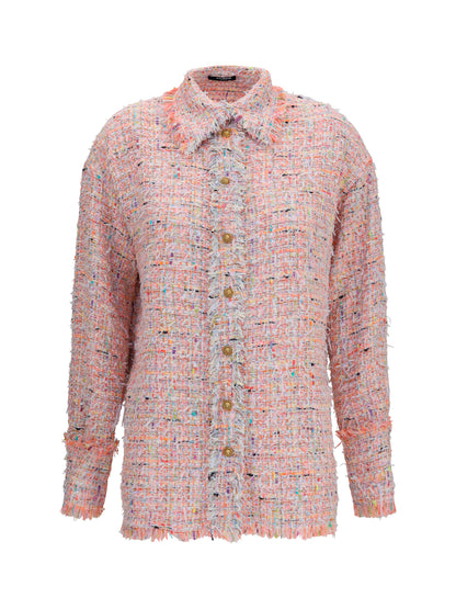 Balmain Tweed Shirt - Multicolor