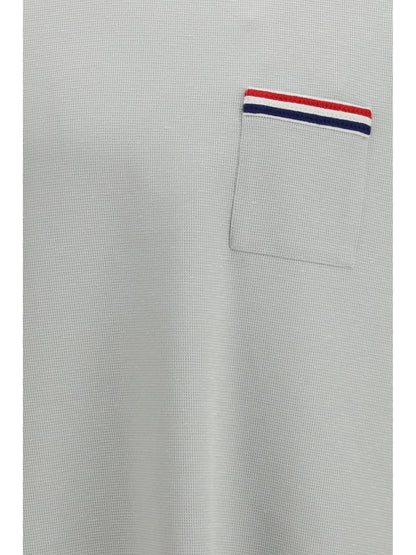 THOM BROWNE Short-sleeve cotton-linen T-shirt