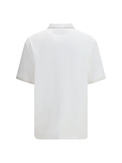 BRUNELLO CUCINELLI Polo in cotton jersey with short sleeves