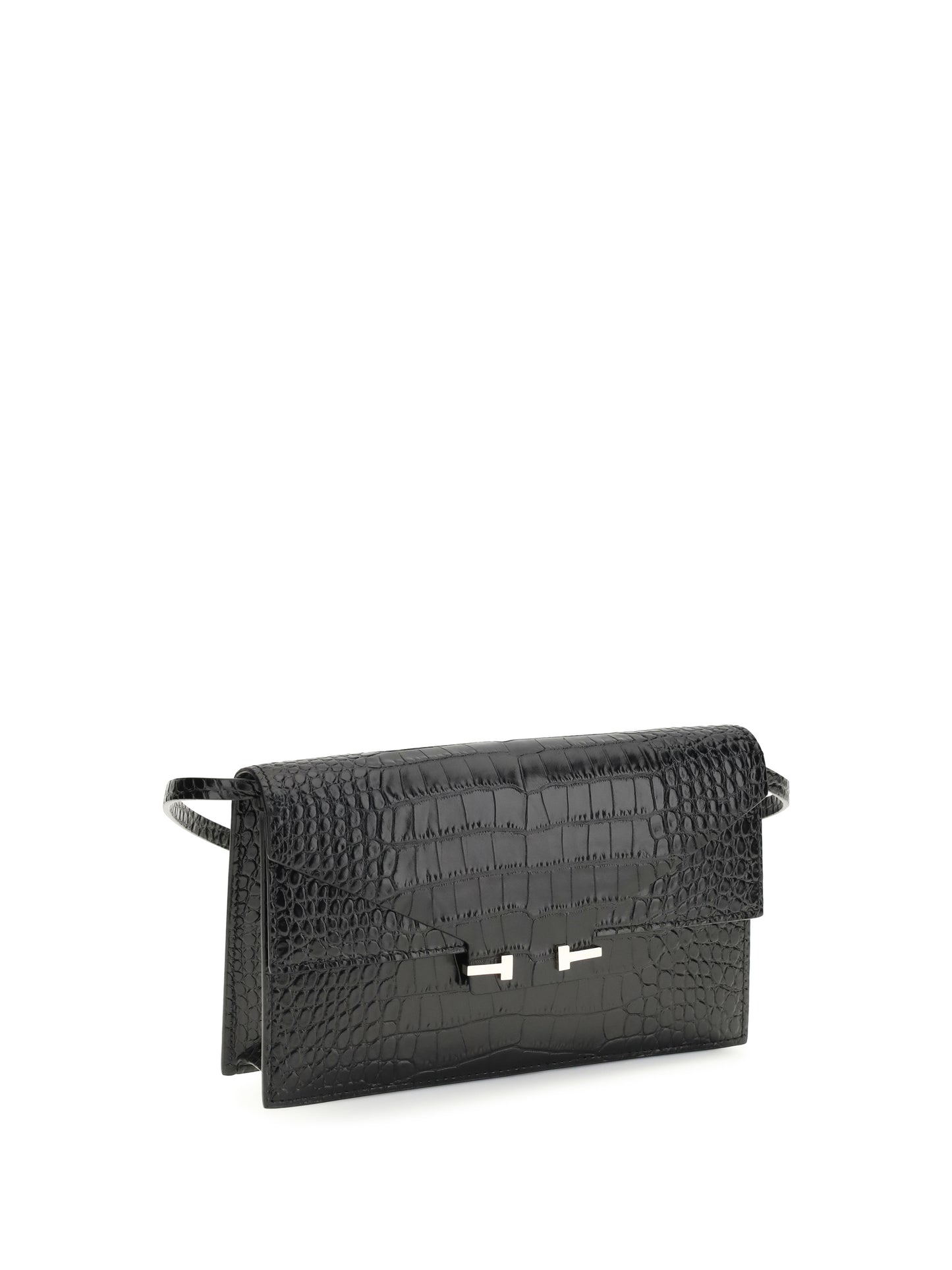 TOM FORD Crocodile Print Shoulder Bag