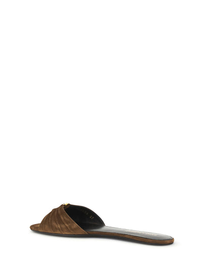 SAINT LAURENT Babylone suede Sandals