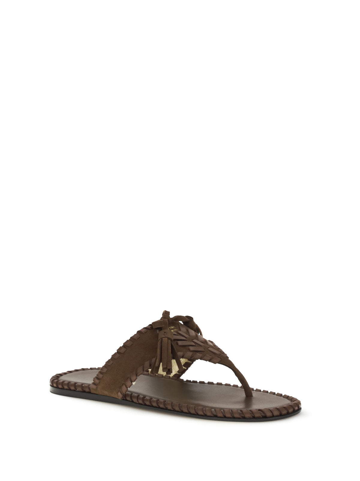 Prada Thong Sandals with tassels - Cacao
