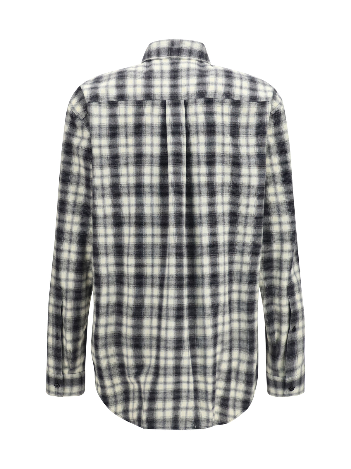 Balenciaga Checked cotton flannel Shirt - White/Black