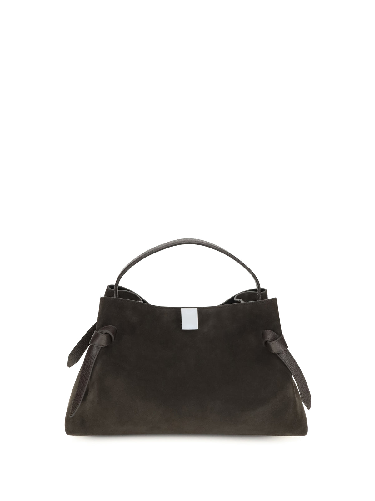 Yuzefi Gyoza suede Shoulder Bag - Ganache