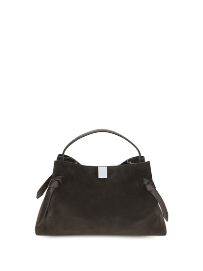 Yuzefi Gyoza suede Shoulder Bag - Ganache
