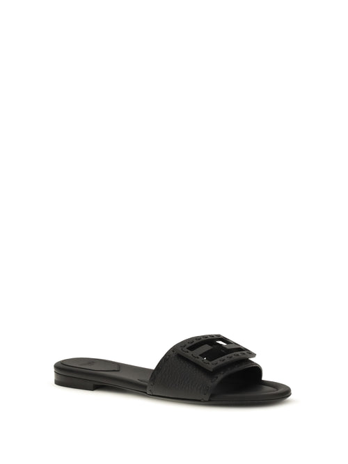 Fendi Baguette Sandals - Black