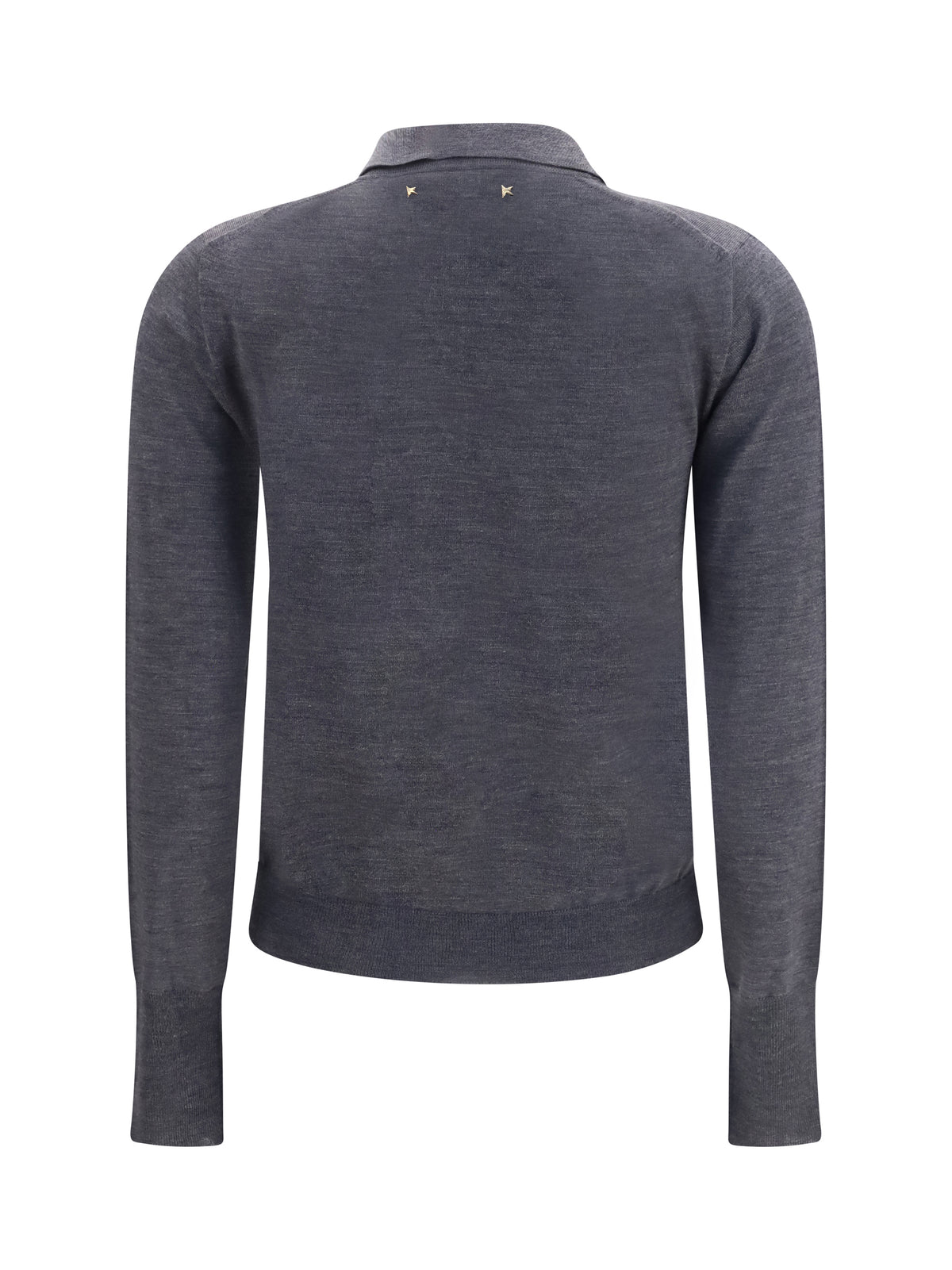 Golden Goose Long sleeve merino wool Polo - Anthracite