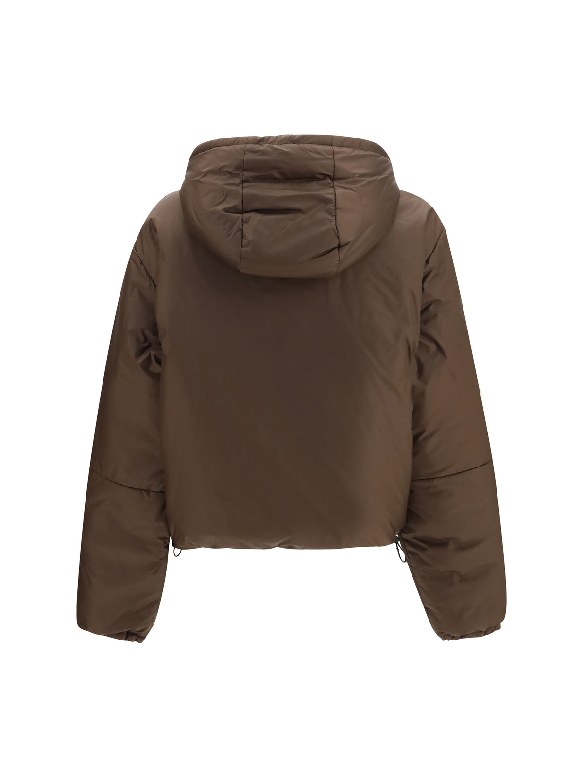 Miu Miu Short ripstop Down Jacket - Cacao