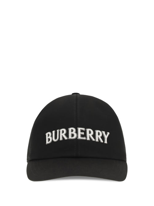 Burberry Logo cotton Baseball Cap - Black