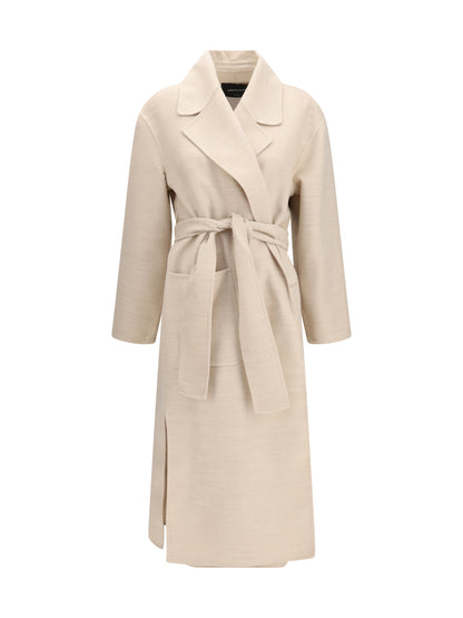 Fabiana Filippi Belted double wool Coat - Casha'