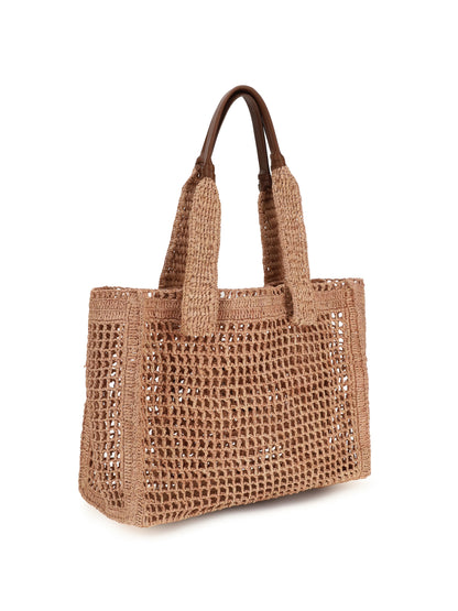 CHLOÉ East-West Summer Banana raffia Tote Bag