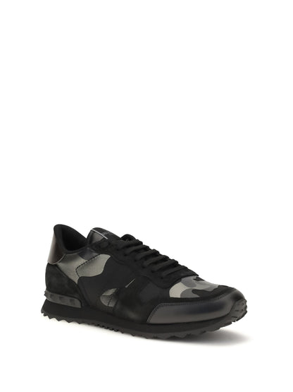 VALENTINO GARAVANI Rockrunner Camouflage laminated Sneakers
